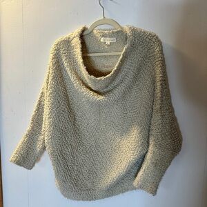 Lovestitch super soft Slouchy Boucle Cream White Sweater